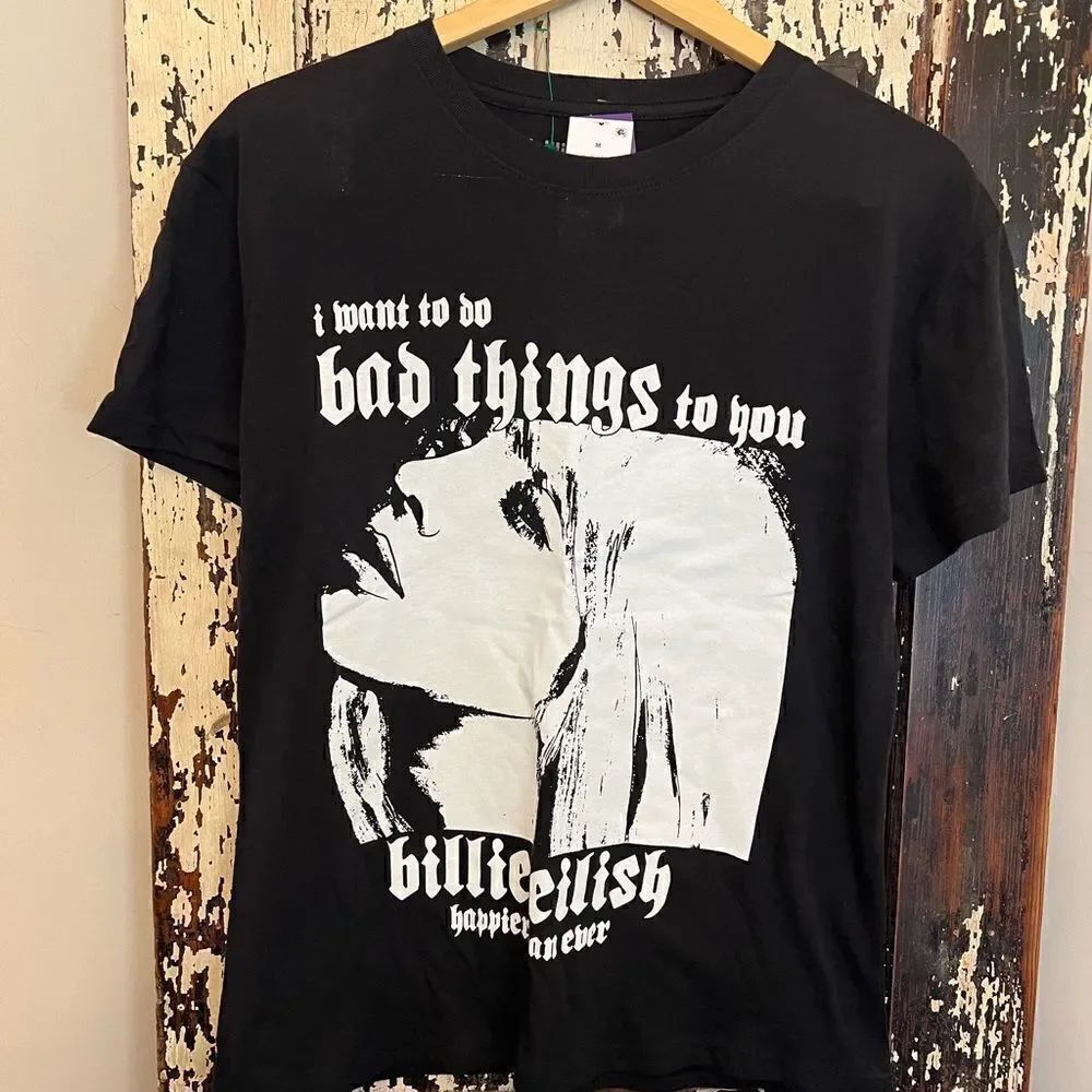 NWOT Billie Eilish I Want To Do Bad Things With You size Medium women’s T-shirt